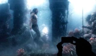 Jason Momoa Aquaman Justice League Footage Sneak Peek