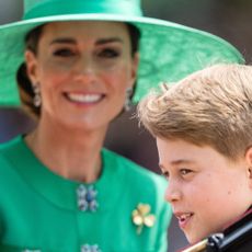 The Princess of Wales and Prince George while attending Trooping the Colour in 2023