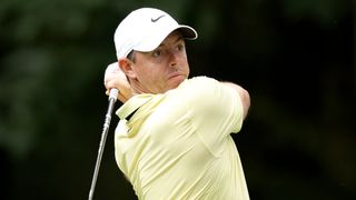 Rory McIlroy takes a shot at the BMW PGA Championship