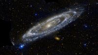 Image of disk-galaxy Andromeda taken by Hubble space telescope