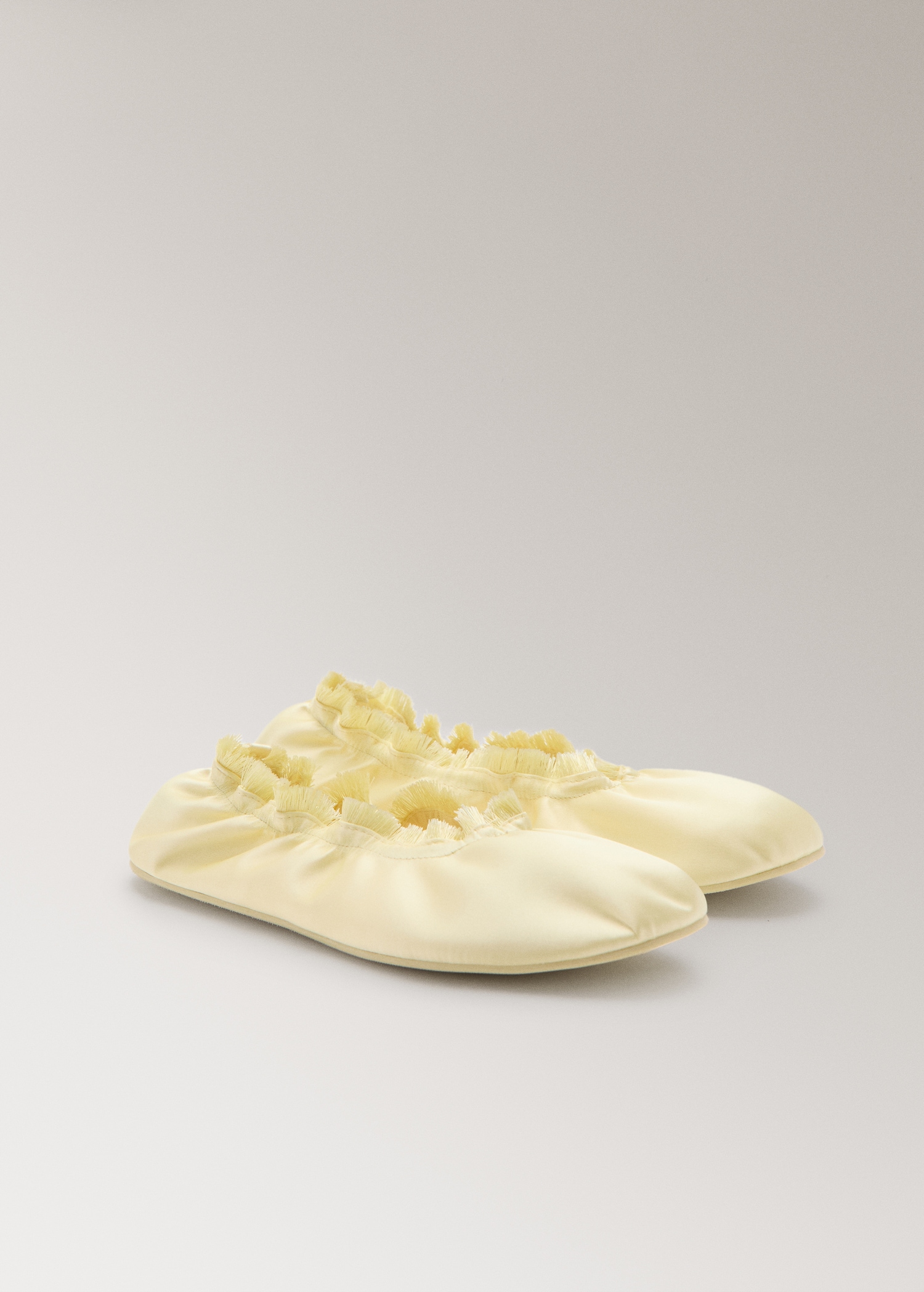 Satin Ballet Flats With Elastic - Women | Mango Usa