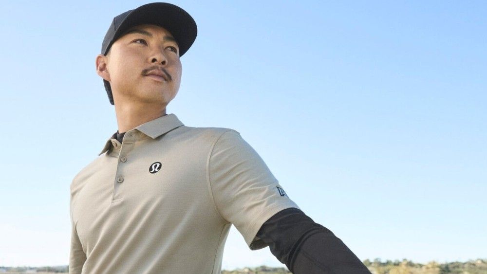 Min Woo Lee wearing new lululemon golf apparel