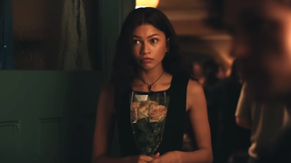 Zendaya as MJ with a bouquet of flowers in her hand in Spider-Man: Brand New Day 