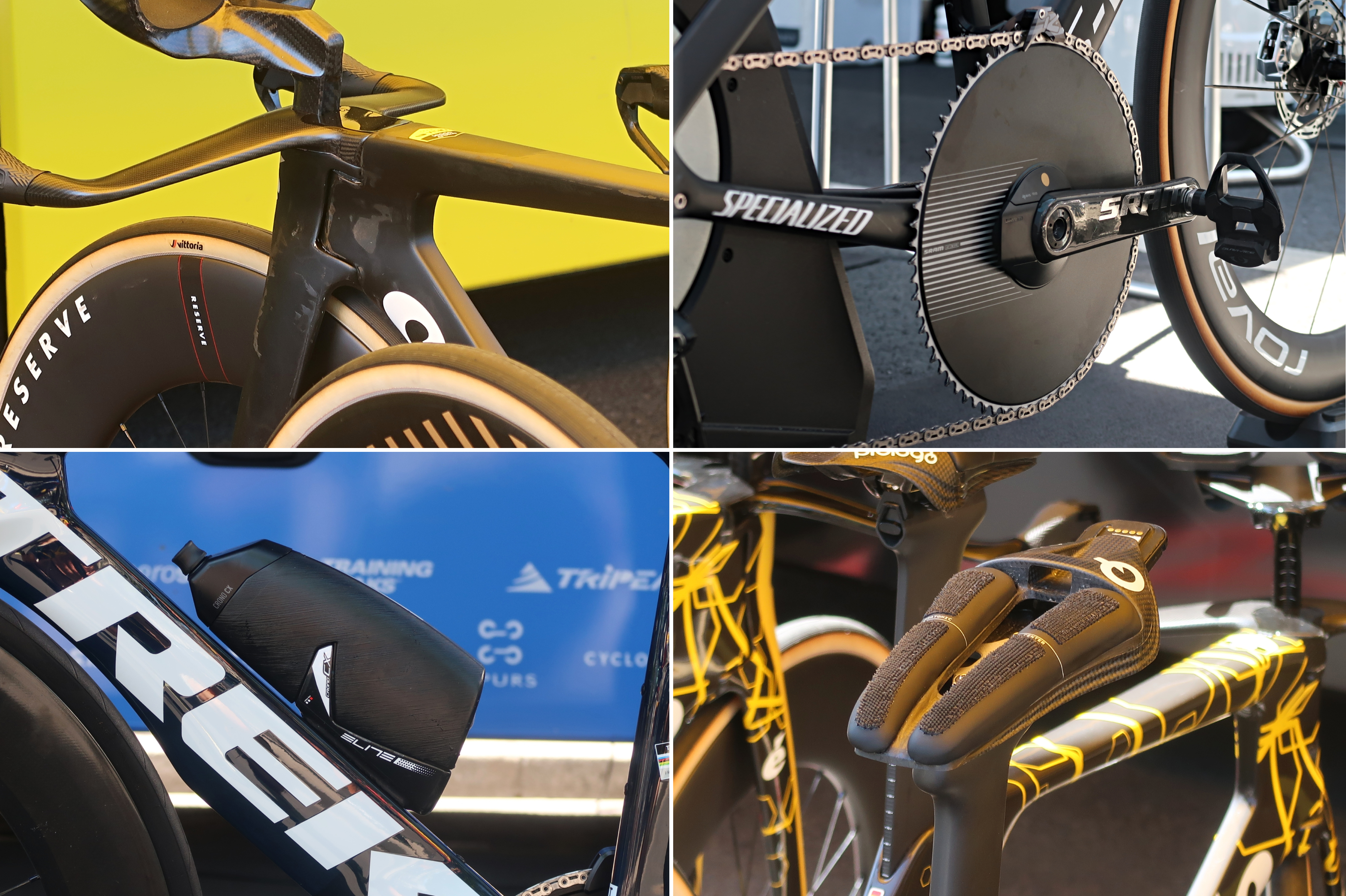 Paint-stripped frames, mammoth chainrings, and a £1,200 saddle: 10 tech finds from the Tour de France stage five time trial