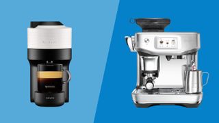 nespresso vs espresso | comparing the nespresso vertuo pop and breville barista impress