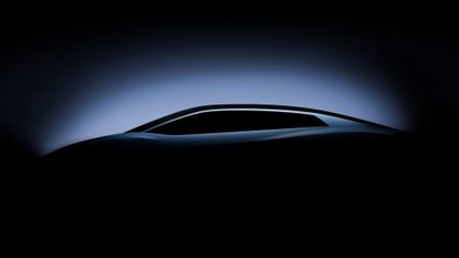 A teaser image of the Lamborghini EV concept