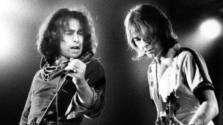 Bad Company’s Paul Rodger and Mick Ralphs onstage in the 1970s