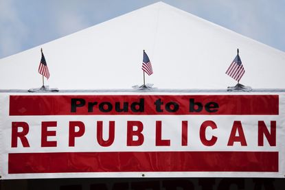 Republican party sign.