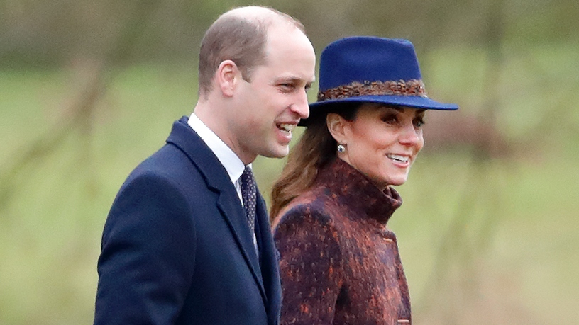 Prince William and Catherine, Princess of Wales attend Sunday service at the Church of St Mary Magdalene