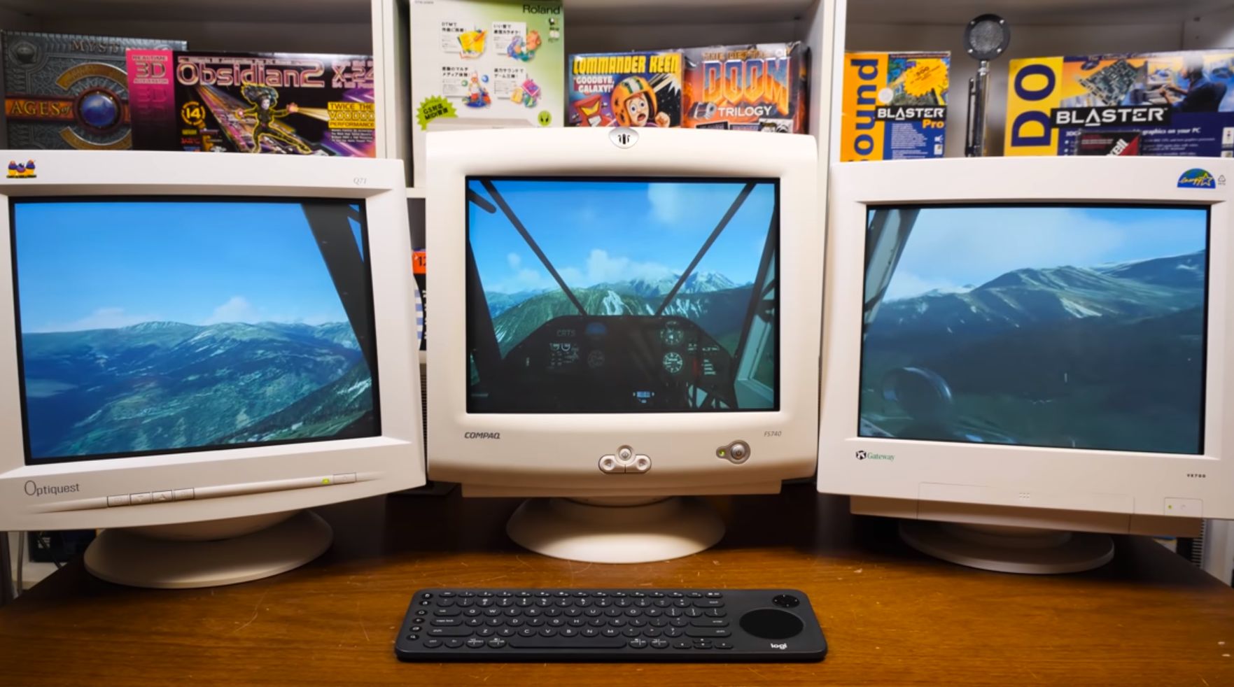 flight simulator pc monitor