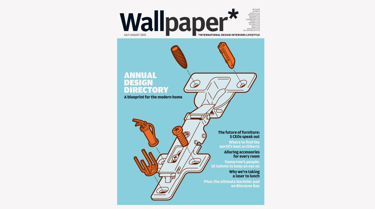 Pale blue cover of Wallpaper* magazine issue 80