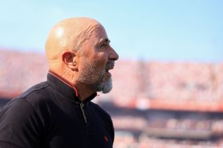 Jorge Sampaoli during a match between Flamengo and Sao Paulo in September 2023.