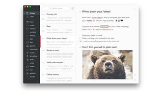 Best note-taking apps: Screengrab of Bear