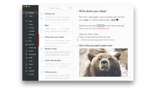 A screengrab from Bear, one of the best iPad apps for Apple Pencil