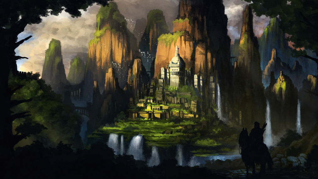 Create convincing environments; a castle in the dark