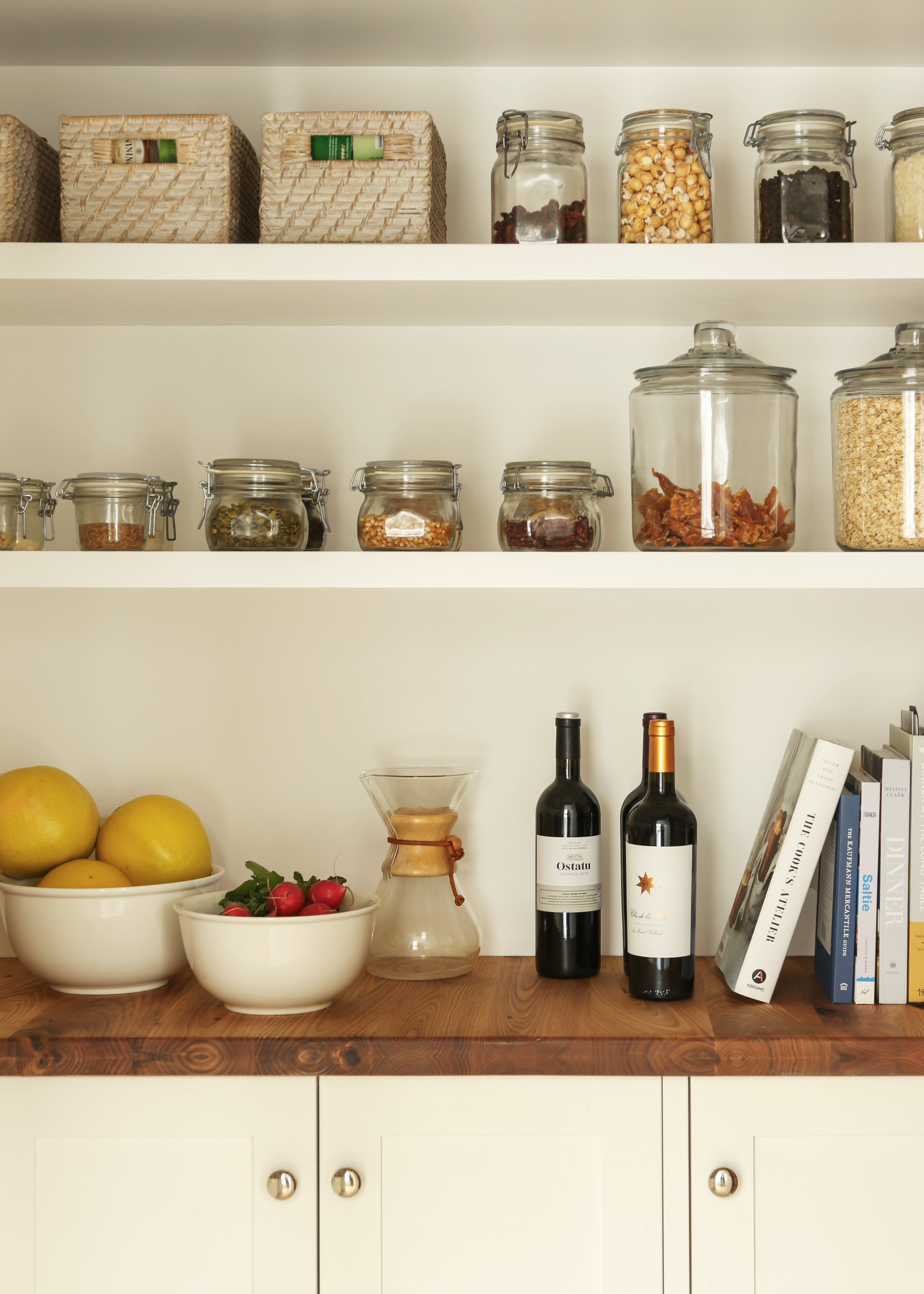 Kitchen shelves