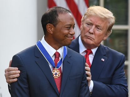 Tiger Woods Receives Presidential Medal Of Freedom