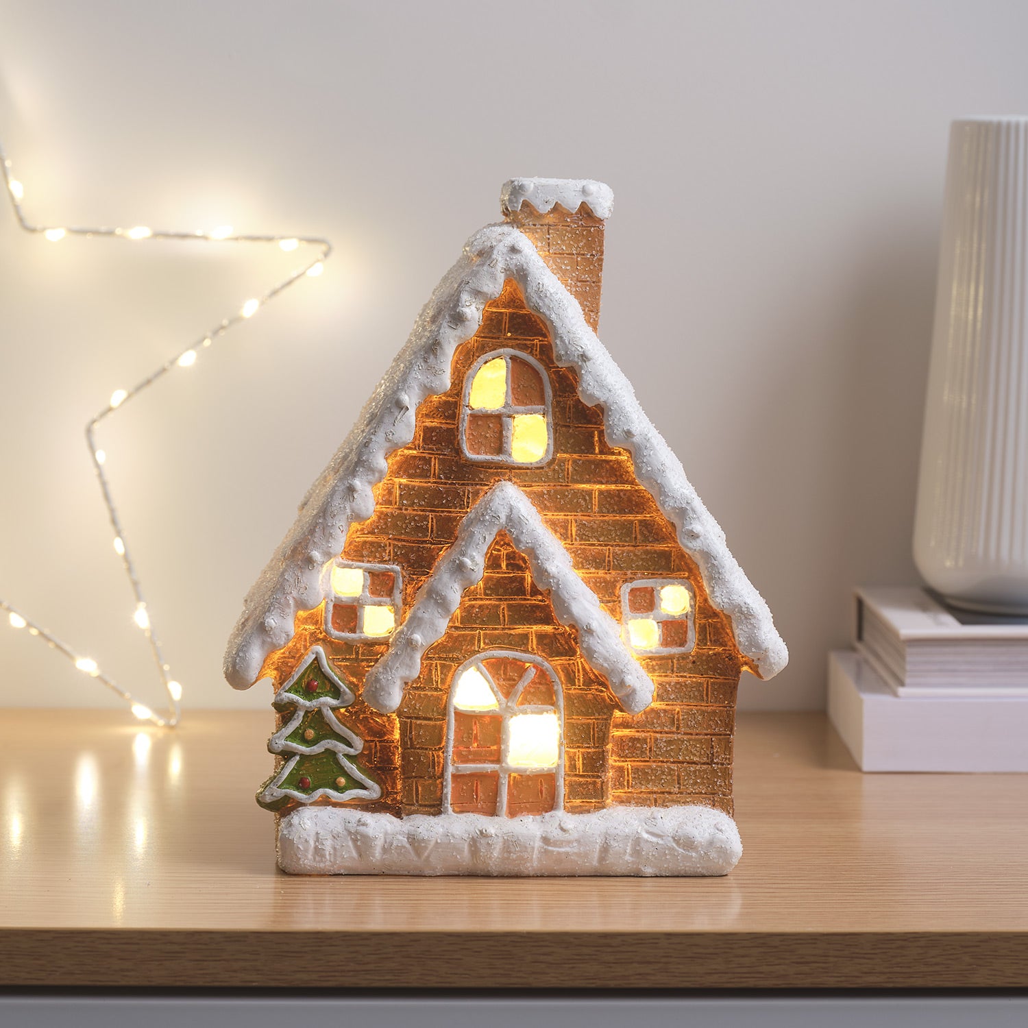 Light Up Gingerbread House Christmas Decoration