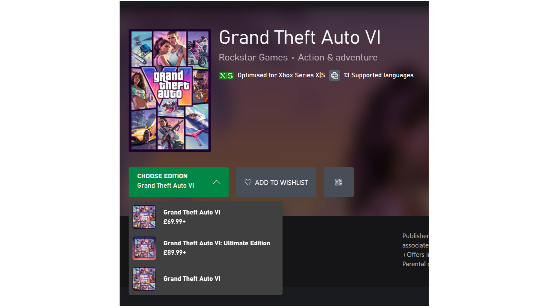 Xbox GTA6 pre-orders