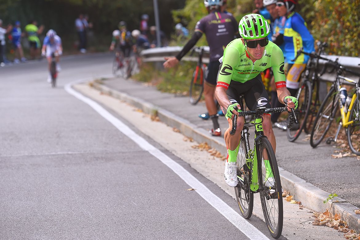 Rigoberto Uran riding to victory at Milano-Torino