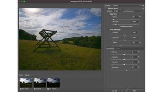 The Merge to HDR Pro option in Photoshop