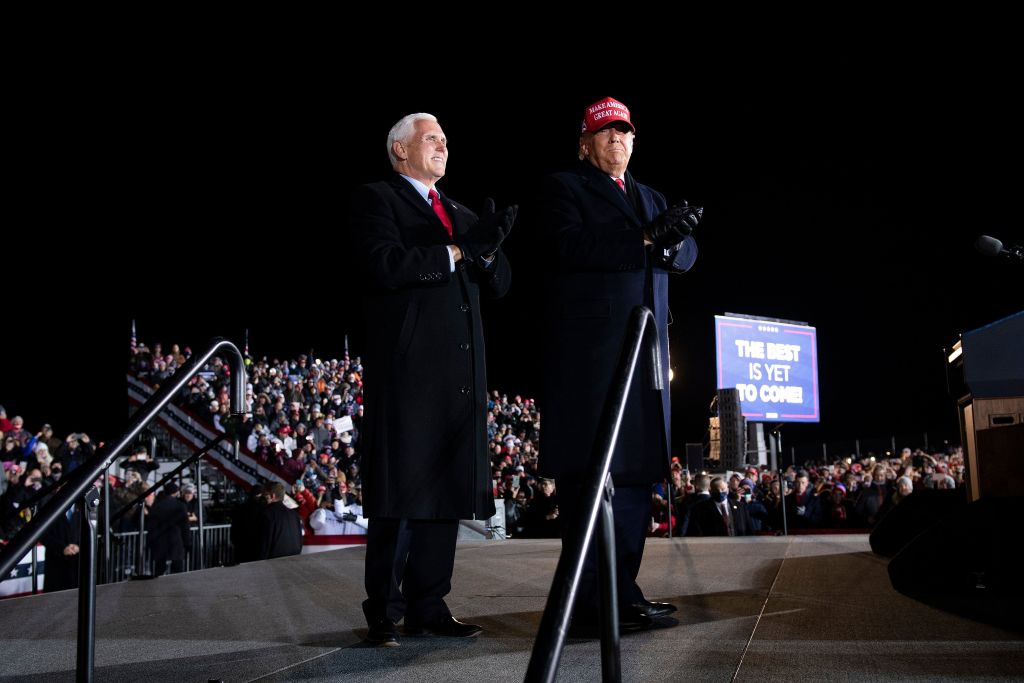 Mike Pence and Donald Trump.