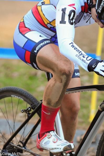 Arley Kemmerer (C3-Athletes Serving Athletes) showing signs of a crash late in the race