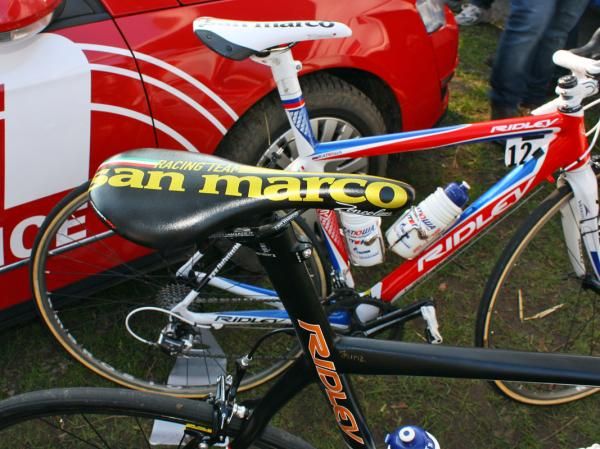 Selle San Marco provides Filippo Pozzato (Katusha) with a special Zoncolan saddle.