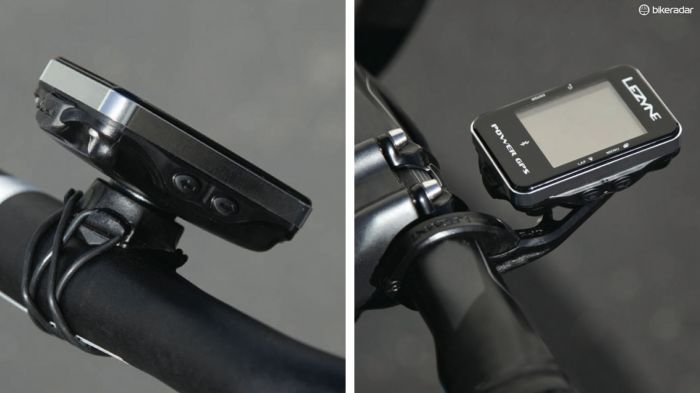 Lezyne will include a standard X-Lock mount with each GPS computer. An out-front mount is optional