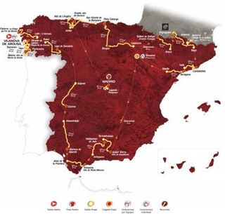 The 2013 Vuelta route