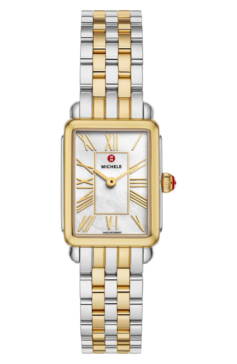 Deco Park Mother-Of-Pearl Bracelet Watch, 23mm X 29mm