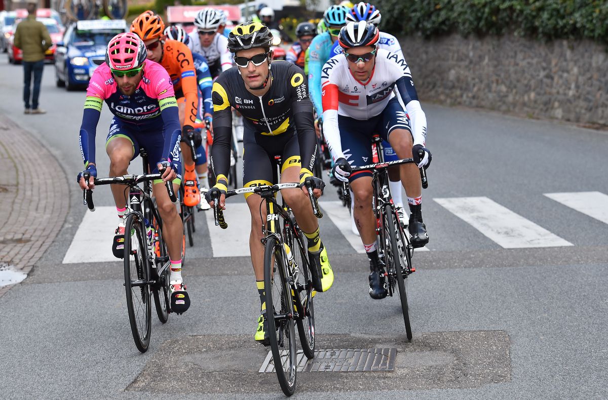 Fabien Grellier (Direct Energie) leading the breakaway