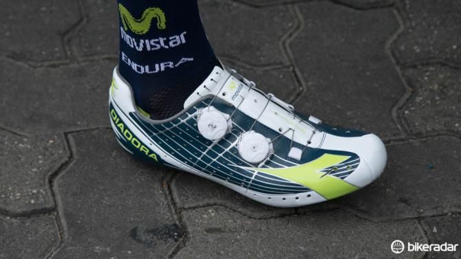Movistar have team-issue Diadora Vortex Pro shoes