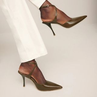 Reformation Pippa Pumps in Truffle