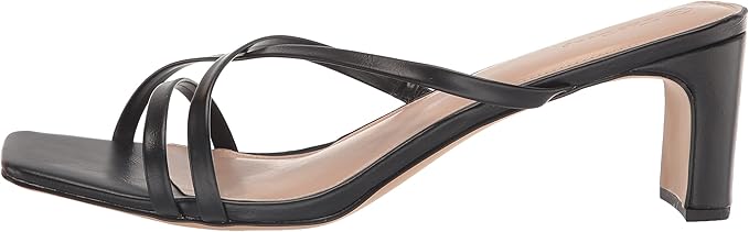 The Drop, The Drop Women's Amelie Strappy Square Toe Heeled Sandal, Black, 10