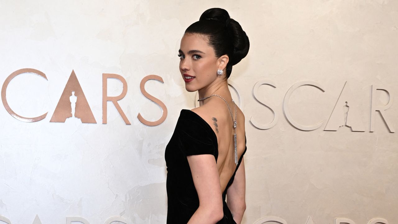 US actress and model Margaret Qualley attends the 97th Annual Academy Awards at the Dolby Theatre in Hollywood, California on March 2, 2025.