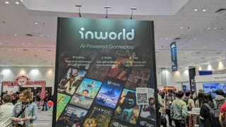 Image of the Inworld booth at GDC 2024.