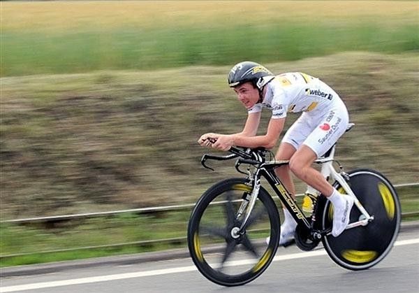 Ricc&ograve; couldn't pedal fast enough to get the extra four seconds.