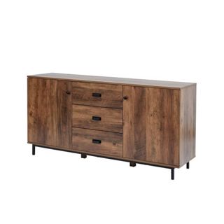 acacia wood sideboard with drawers and cupboards 