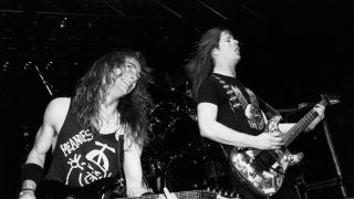 Exodus on stage in the 80s