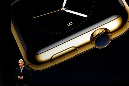 Apple's Tim Cook debuts the new Apple watch