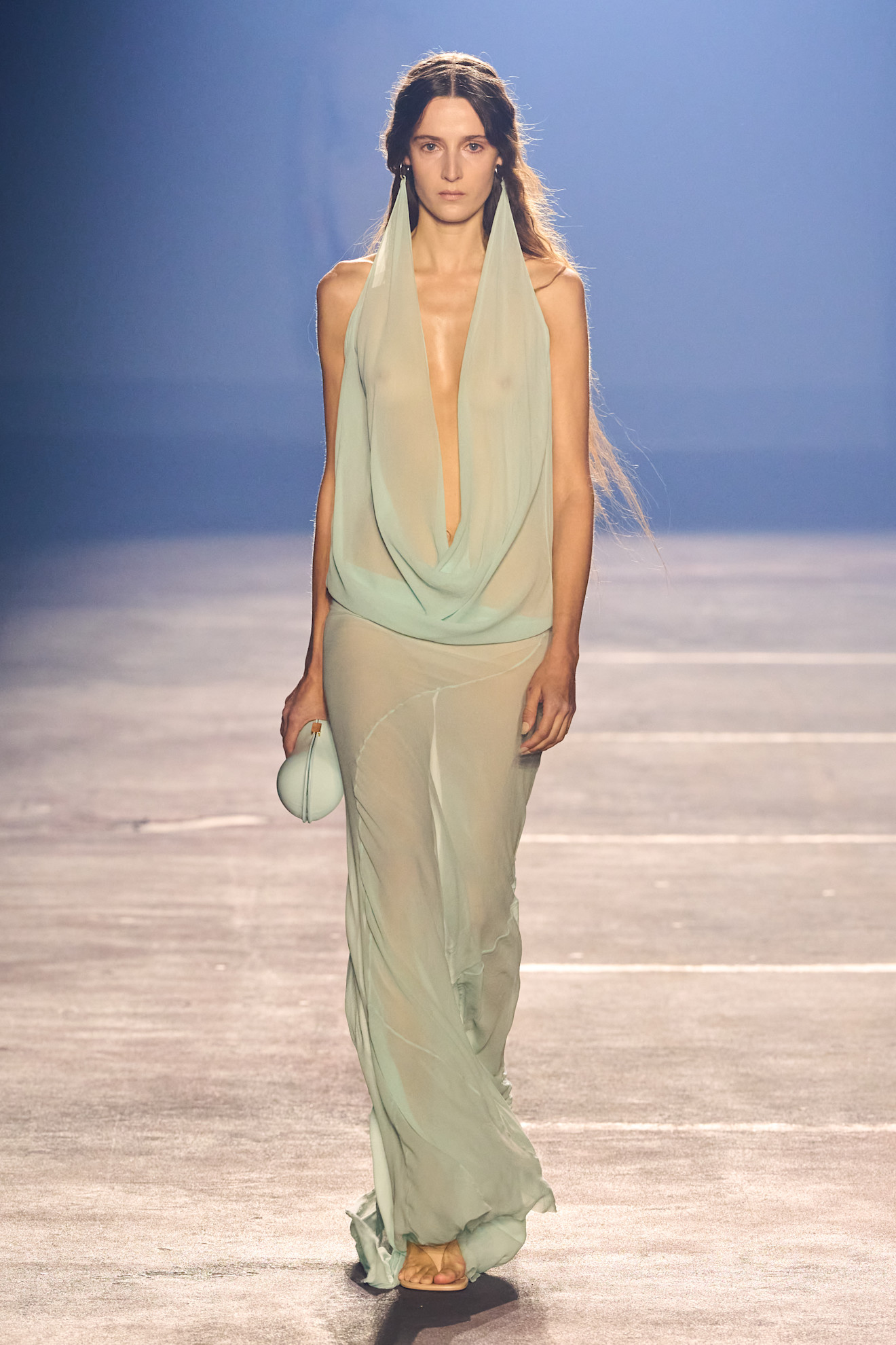 Mugler Spring 2026 pistachio green color trend