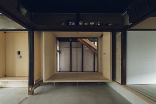 Japanese aesthetic with timber details at the Suzu apartment building renovation