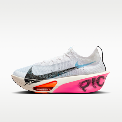 Nike Alphafly 3 Men's Road Racing Shoes - White/soft Pearl/hyper Crimson/black - Size 4