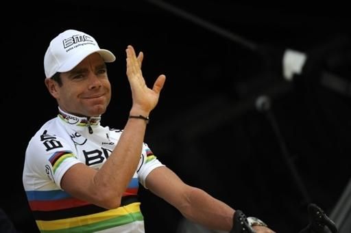 World Champion Cadel Evans (BMC)
