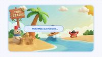 A screenshot of Google DeepMind's Gemini AI cursor demo. The user is prompting the AI to put a sunhat on a snow man.
