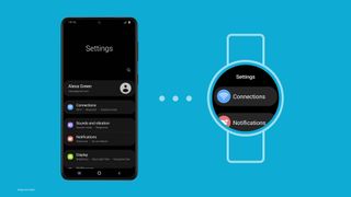 Samsung Wear OS One UI Watch Settings Still