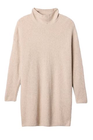 Cashsoft Rib Turtleneck Mini Sweater Dress