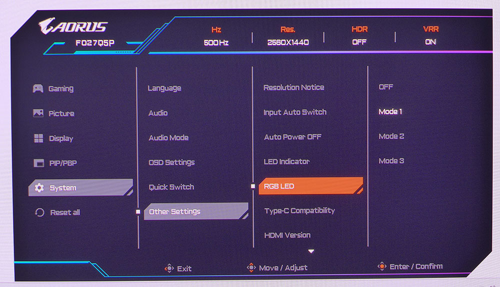 Gigabyte Aorus FO27Q5P