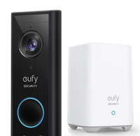 Eufy Black Wireless Video doorbell with homebase:&nbsp;was £179, now £129 at B&amp;Q (save £50)